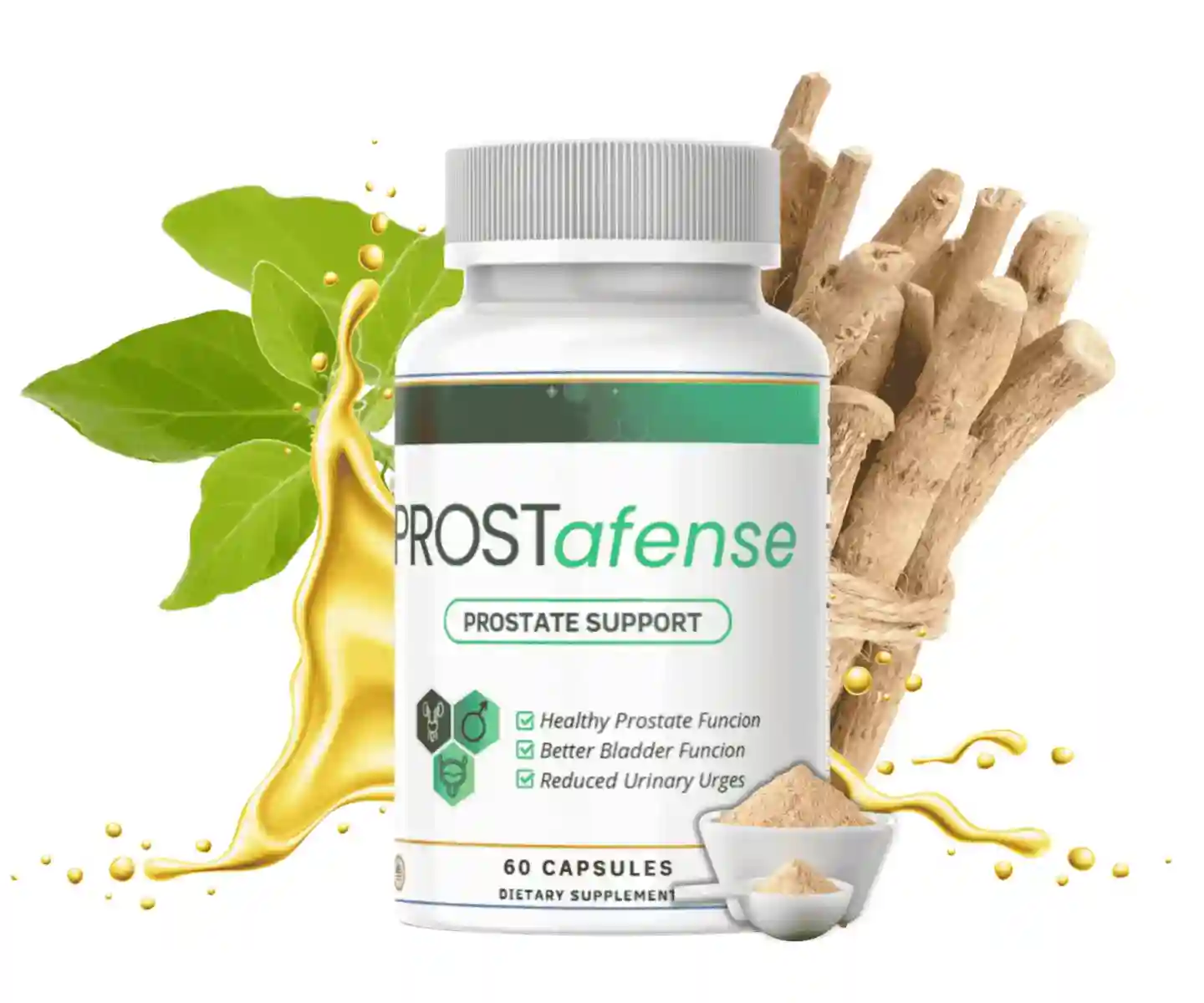 ProstAfense prostate support supplement for men - bottle and packaging